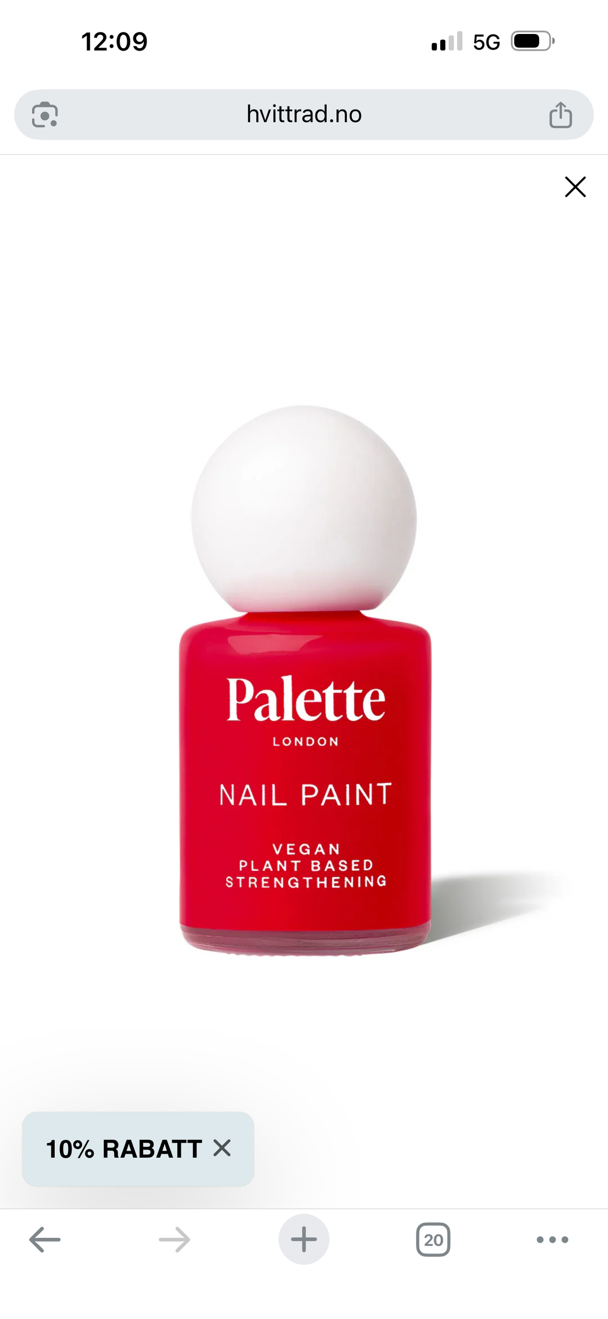 Palette Gloss Top Coat 11 ml +farger