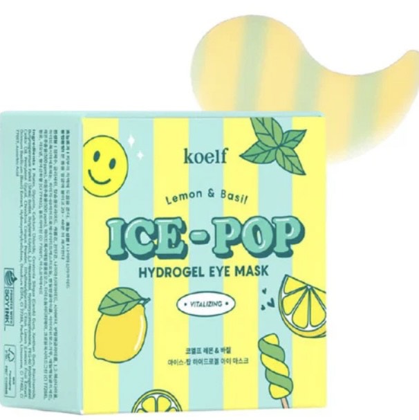 Koelf Sitron og Basilikum Ice-Pop Hydrogel øyemaske (60 stk)